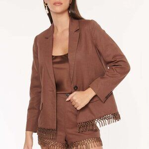 CAMI NYC Chitra Jacket in Coconut, size 6